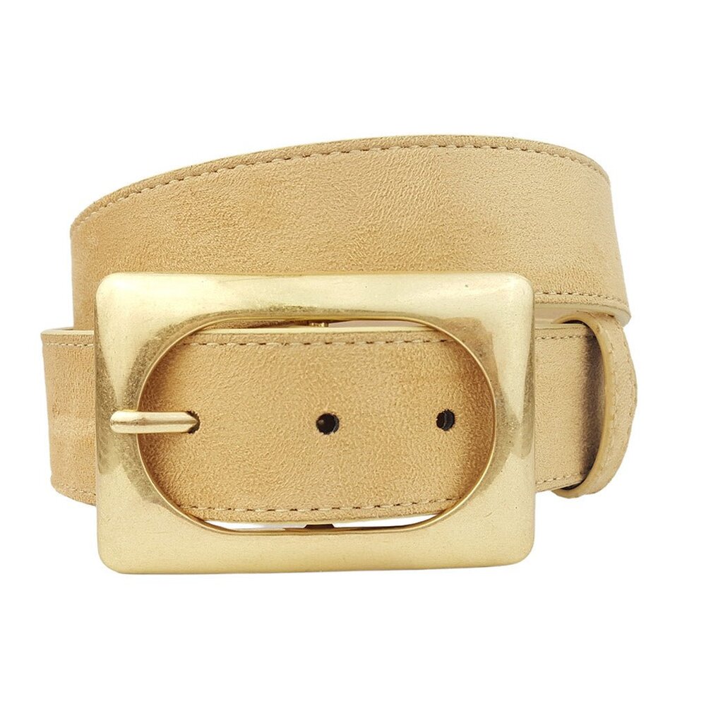 12th Tribe Mumford Camel Vegan Suede Belt Size M/LM/L - Picture 3 of 3